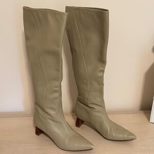 Vince Olive Heeled Boots